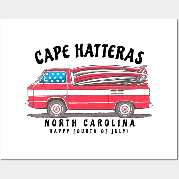 Cape Hatteras, NC Summer Surfboards on the Fourth Wall Art by Contentarama